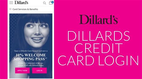 dillards credit card sign in